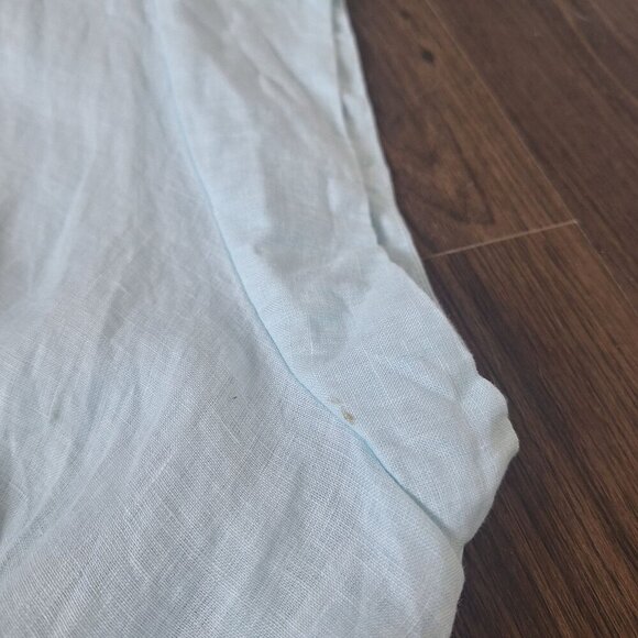 💙 Reistor 100% Hemp Wrap Style Short Sleeve Top Size 2X Preppy Lightweight Natu - Picture 9 of 11